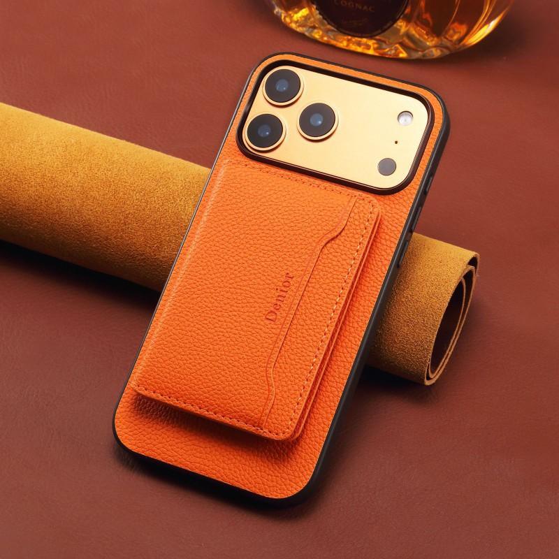 Magnetic Leather Phone Case With Card Slot Stand IPhone 15 14 13 12 11 Pro Max