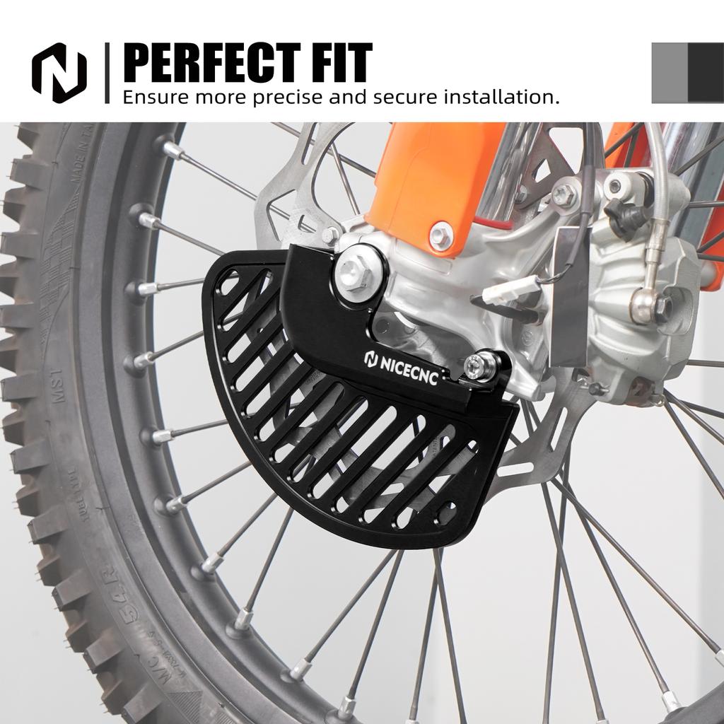 Front Brake Disc Guard & Right Fork Guard For KTM EXC 300 EXCF 350 SXF 450 XCW 300 For Husqvarna TE 300 FE 350 GasGas EC 300 250