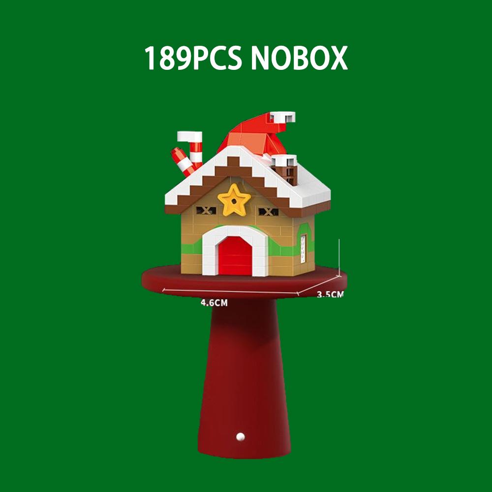 

Счастливого Рождества Игрушечная елка Строительные зажимные блоки Кирпичики Игрушки Рождественская деревня Подарок Украшения Фигурка для Рождественского подарка своими руками