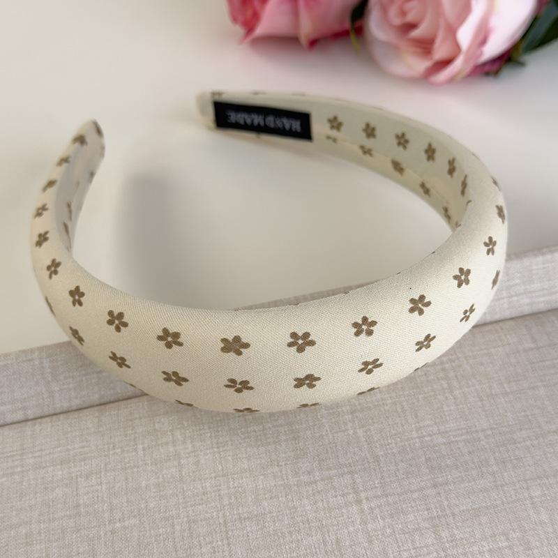 Flowers Series Headbands Colorful Fabric Sponge Flower Hair Band Womans Girls Sweet Hair Hoop Fashion Versatile Hair Accessories