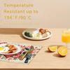 1pc/4pcs/6pcs Valentine's Day Heart Bird Placemats Suitable for Dining Table Decorations, Machine-Washable Rectangular