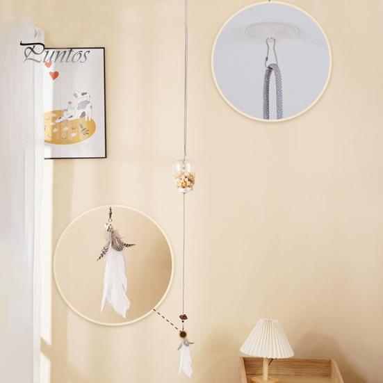 

Игрушка для кошек от утечки еды Интерактивные игрушки для кошек с перьями и колокольчиком Подвесная настенная веревка для дверей Кормушка для домашних животных Диспенсер для еды для котят Игрушка с кошачьей мятой