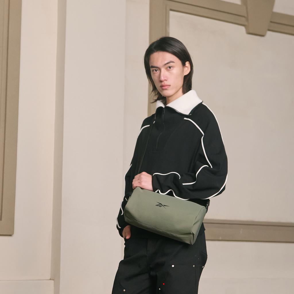 New Reebok Fabric Crossbody Bag Regular Unisex Gray Green/Black/Burgundy/Blue RB250005