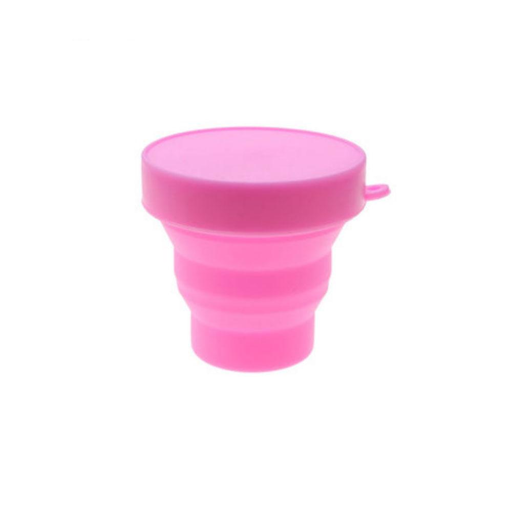 Silicone world Folding Cups 150ml Food Grade Water Cup Travel Silicone Retractable Coloured Portable Outdoor Coffee Handcup