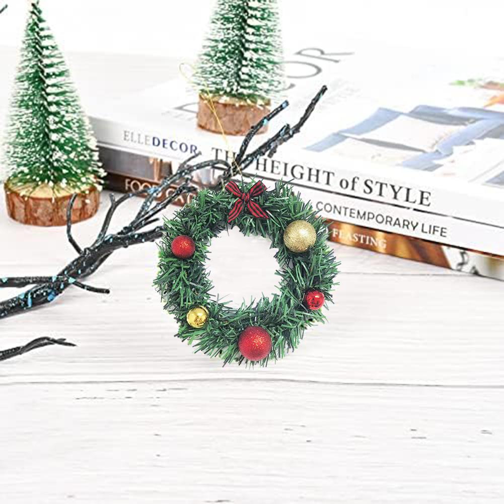 Christmas Celebration Christmas Ball Wreath Desktop Christmas Element Charming Seasonal Decor Easy Installation Wreath