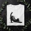 Scribble Cat T-Shirt | Minimalist Pet Drawing Tee | Cat Lover Gift