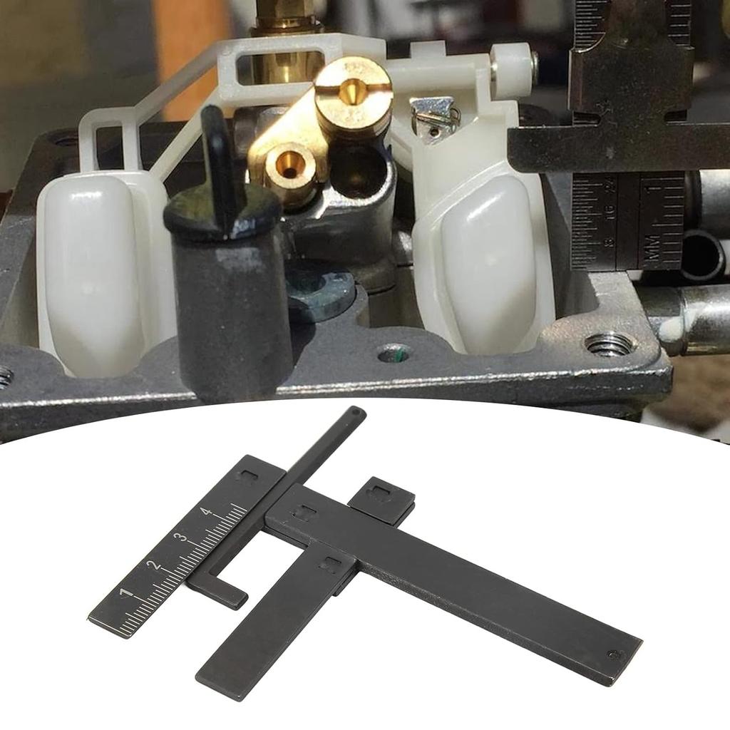 Carburetor Carb Float Level Gauge Motorcycle Tool, 0‑40mm Adjustable Metric Display Carburetor Float Level Gauge for Most Motorbikes