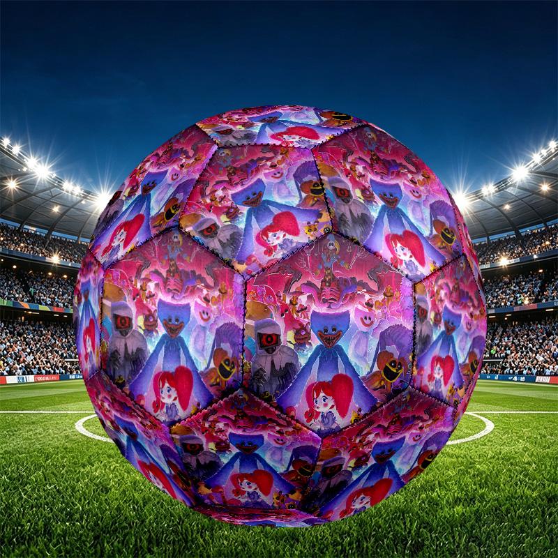 Huggy Wuggy Print Size 5 Soccer Ball, PU Wear Resistant Football for Match Training and Daily Practice, Birthday Gift for Soccer Fans