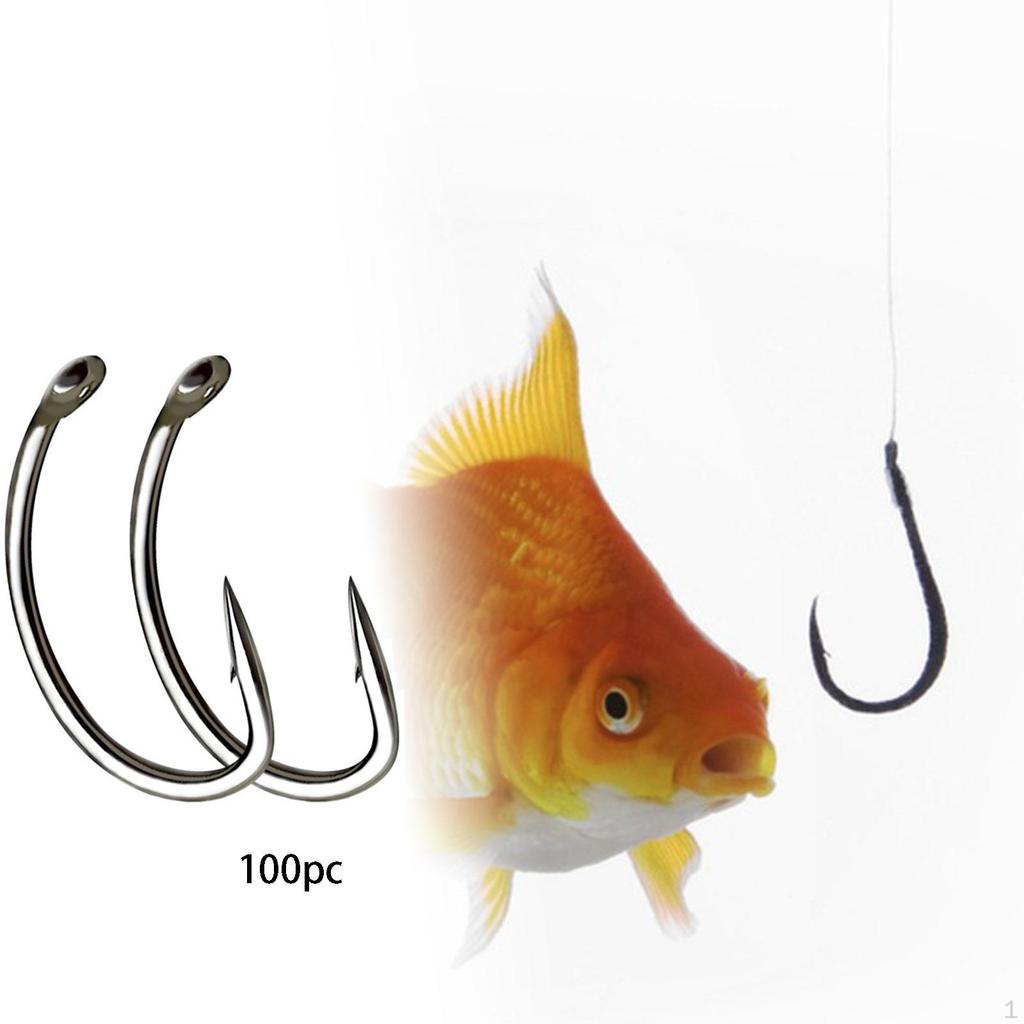 100 ks Háčků s protihrotem a zahnutým hrotem pro suché muškaření, vybavení, sladkovodní a mořská výbava