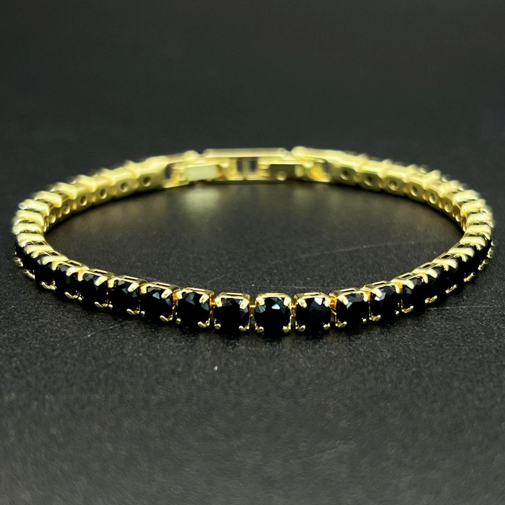 Mehrfarbiges 3N Zirkon Tennisarmband - Luxuriöser Europäischer & Amerikanischer Hip-Hop Stil