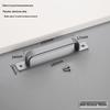 Aluminum Alloy No-Drill Handle for Glass, Wood, or Wardrobe Doors and Windows