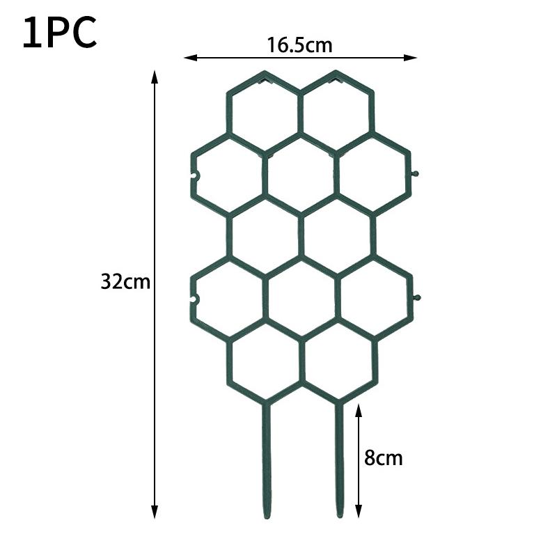 

Honeycomb Design Plant Trellis Rustproof Plastic Support Potted Vines Flower Indoor Outdoor Garden Climb Frame Courtyard Decor