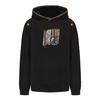 Retro Ethnic Style Men's Fleece-Lined Hooded Sweatshirt with Embroidery