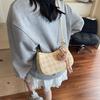 Underarm Bag Women's New Fashion Plaid Versatile Portable Shoulder Bag High-end Messenger Dumpling Bag