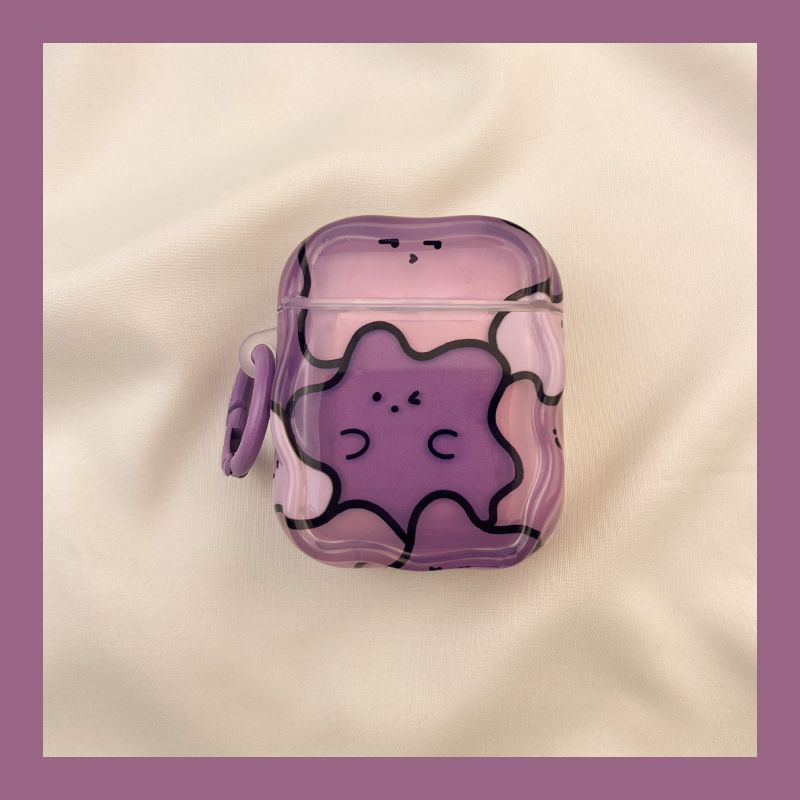 

Чехол для Airpod3 для Apple Pro Чехол для наушников Второе поколение Беспроводной Bluetooth 1 Третье поколение Aipods2 Поколение Airpodpro Четвертое поколение AirPods Pro [Little purple monster] send Hook