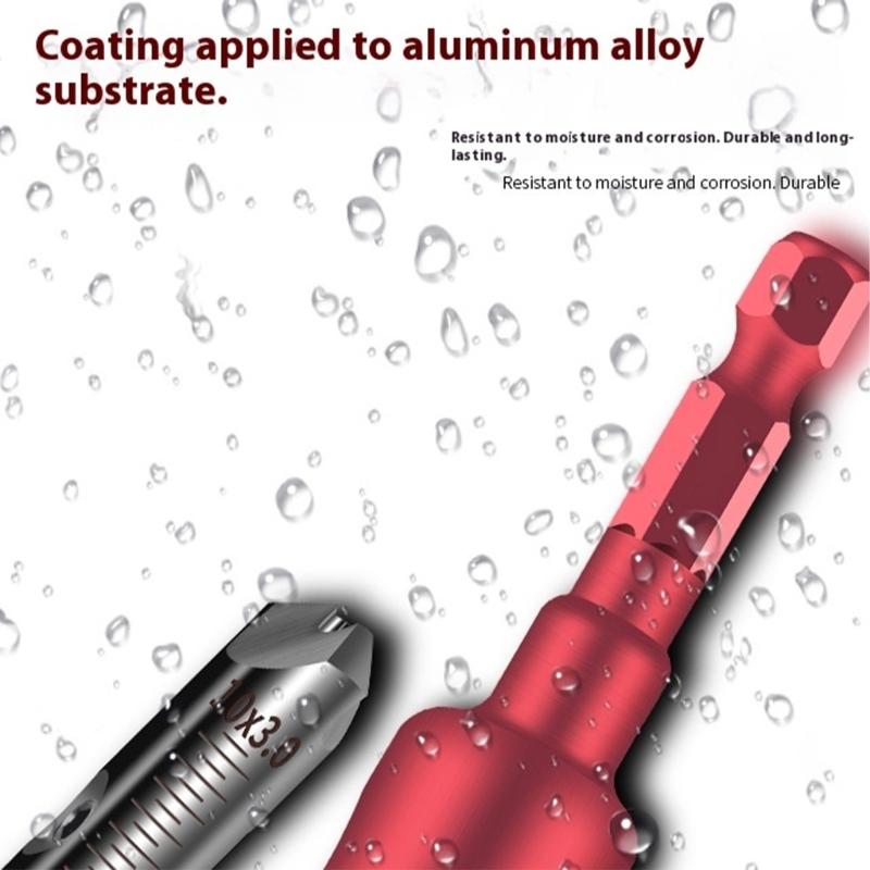 Multifunction Countersink Drill Bit Set with Adjustable Depth Stop Converts To 45 Degree Chamfer for Various Materials