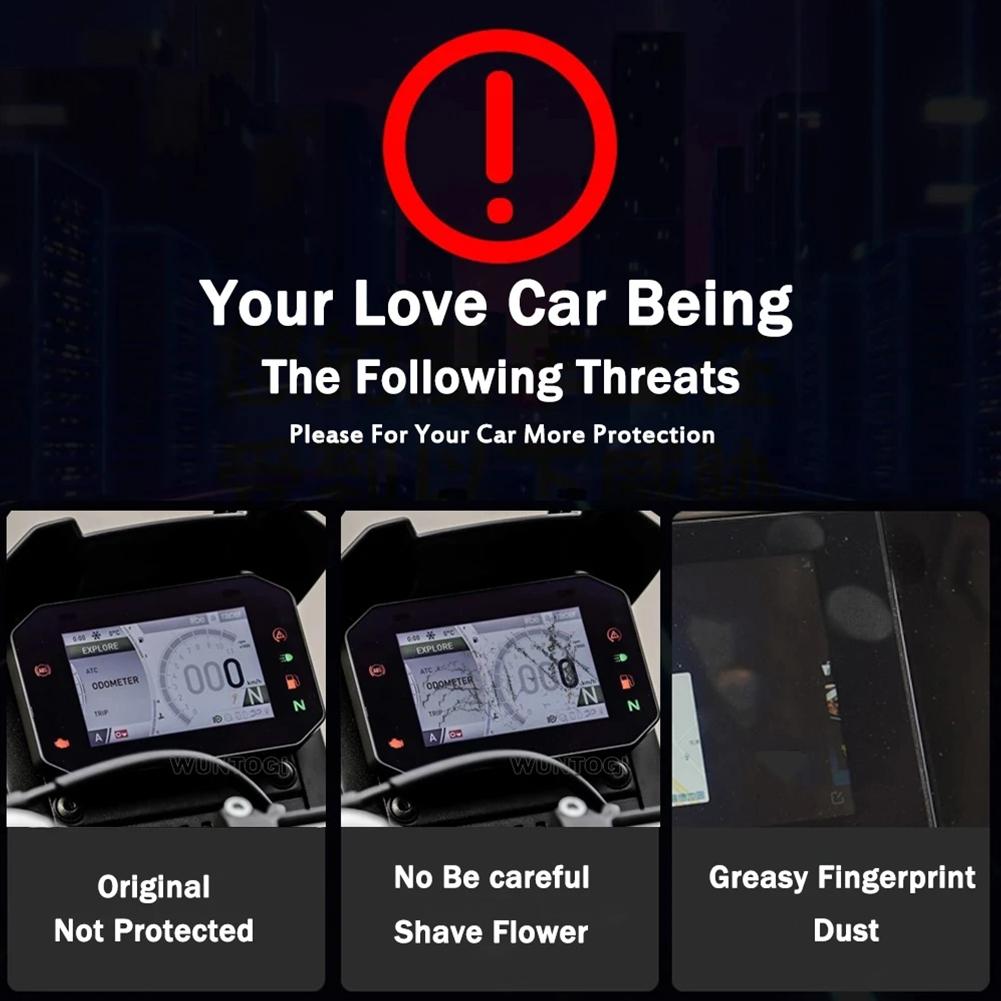 Motorcycle Dashboard Screen Protector For Yamaha Tenere 700 2025 Instrument Film Scratch Cluster Dashboard Screen Protector