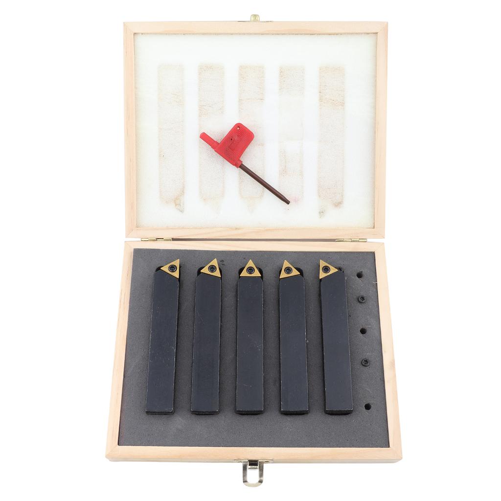 5 Piezas Herramienta de Corte de Torneado de Carburo Indexable Cortador de Hardware 34?Pulgada para Taladrar Avellanar