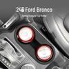 Silicone Cushion Covers for Ford Bronco 2024-2025 Cup Holders and Center Console Beverage Storage.