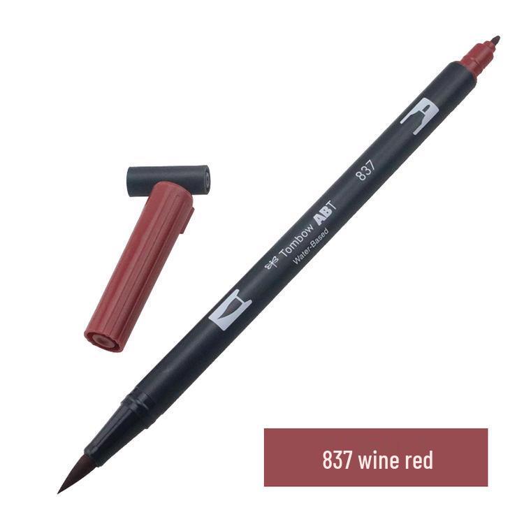 Tombow ABT Warm Color Double-Ended Watercolor Brush Pen for Students