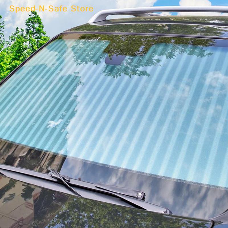 Faltbarer Auto-Sonnenschutz für Windschutzscheibe und Heckscheibe, Sonnenschutz, UV-Hitzeschutz, Geeignet für alle Automodelle und Jahreszeiten
