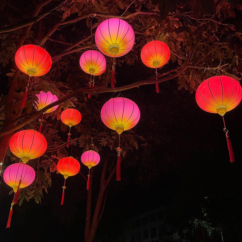 2026 Waterproof Red Lanterns for Outdoor Spring Festival Tree Decorations