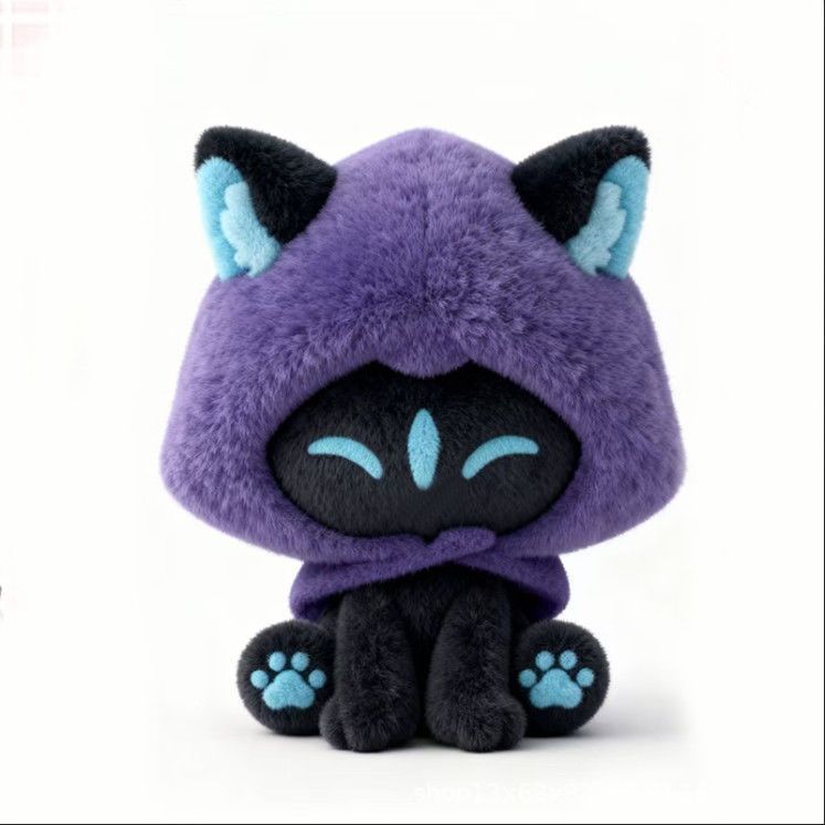 Cute Cat Plush Toy Soft Omens Kitten Stuffed Doll, Game Anime Figure Collectible, Birthday Gift for Fans, Kids Girls