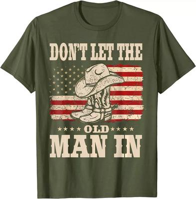Non Far Entrare il Vecchio Maglietta Unisex con Bandiera Americana Vintage