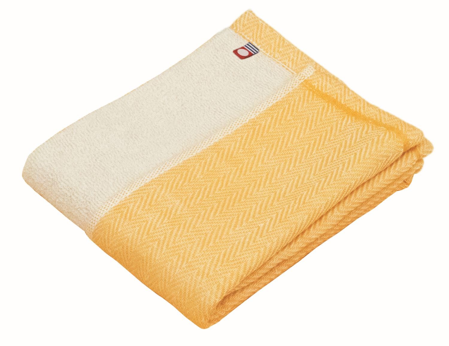 

Prairie Dog Gauze and Pile Reversible Bath Towel COREG-B-OR Orange/Natural