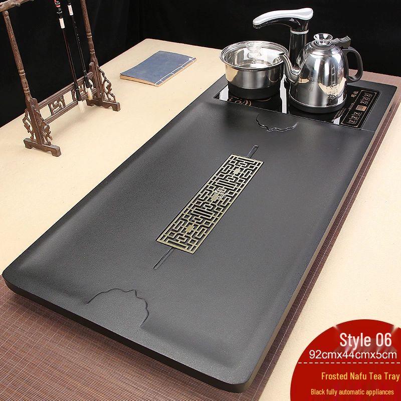 Solid Wood Automatic Tea Tray Set