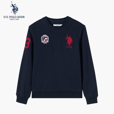 ONS. POLO ASSN. Heren Sweatshirt met Ronde Hals en Lange Mouwen