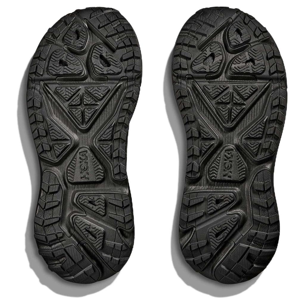HOKA ONE ONE Stinson One7 Trail Running Shoes Unisex Black Silver 1168931-BKSV