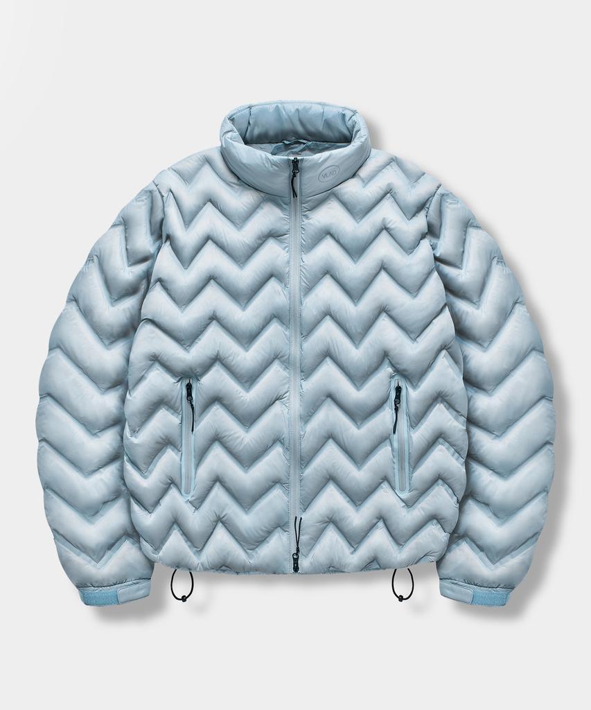 Dimitri Black Vlad Light Shell Lightweight Down Jacket_Herringbone Welding Sky Blue