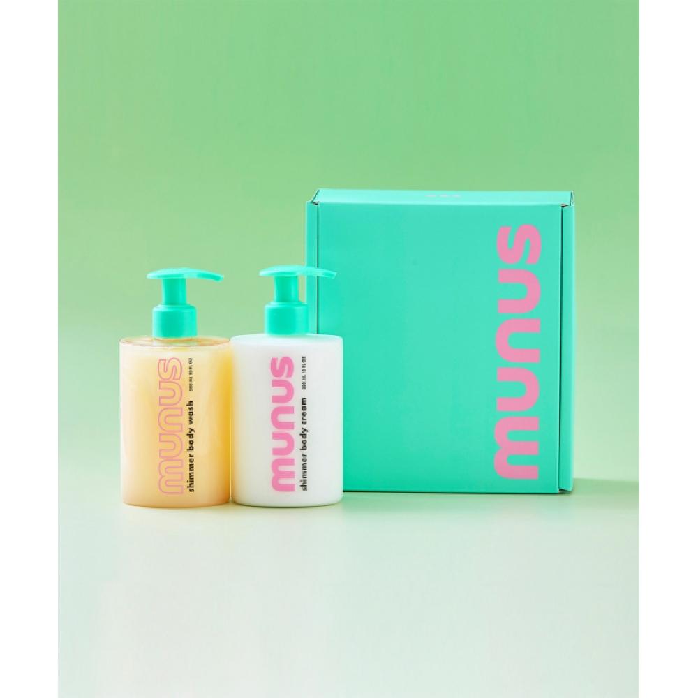 Munus Shimmer Body Wash   Body Cream Set  Choose 1 Of 2 Summer Dawn body set