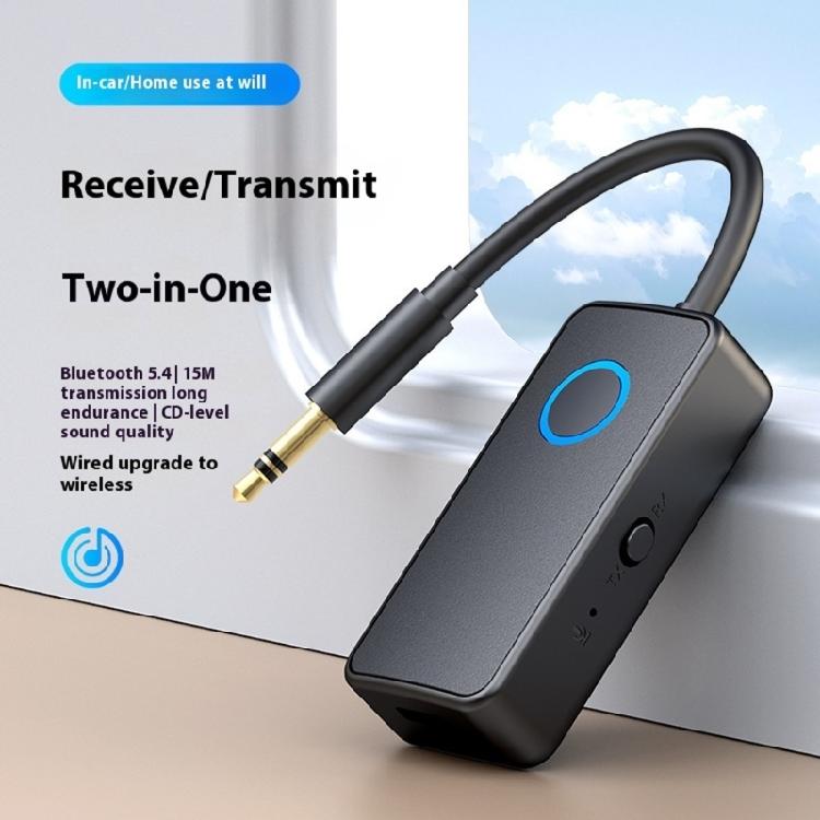 2 in 1 Bluetooth-compatible Transmitters Receiver for Wireds Speakers Car Sound Systems Auxes Connection Long Battery Lifes