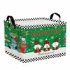 Large Capacity Christmas Storage Basket Cartoon Snowman Toys Organizer Box Laundry Hamper  Closet