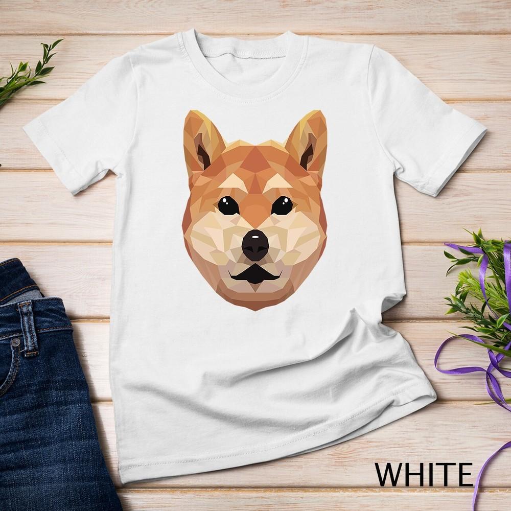 

Cute Geometric Shiba Inu Dog Unisex T-shirt 4XL