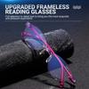 4pcs Ladies' Reading Glasses Anti Blue Light Glasses Diamond Cutting Design Computer Glasses Anti Fatigue Reading Glasses