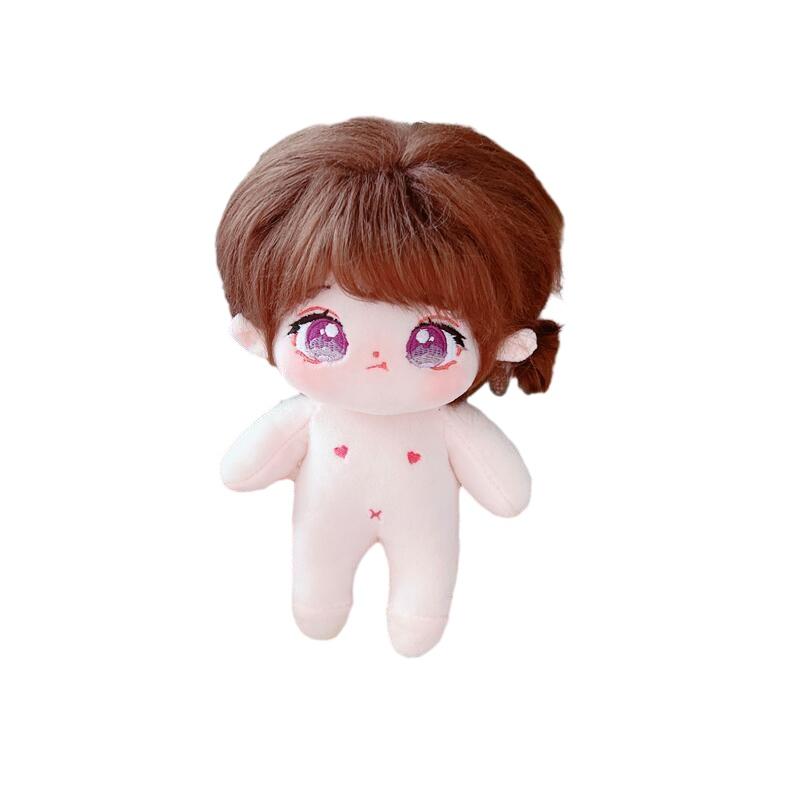 20cm Cotton Doll Plush Toy With Two Sets Of Clothes Keep Warm Shortcut Sweatshirt And Pants