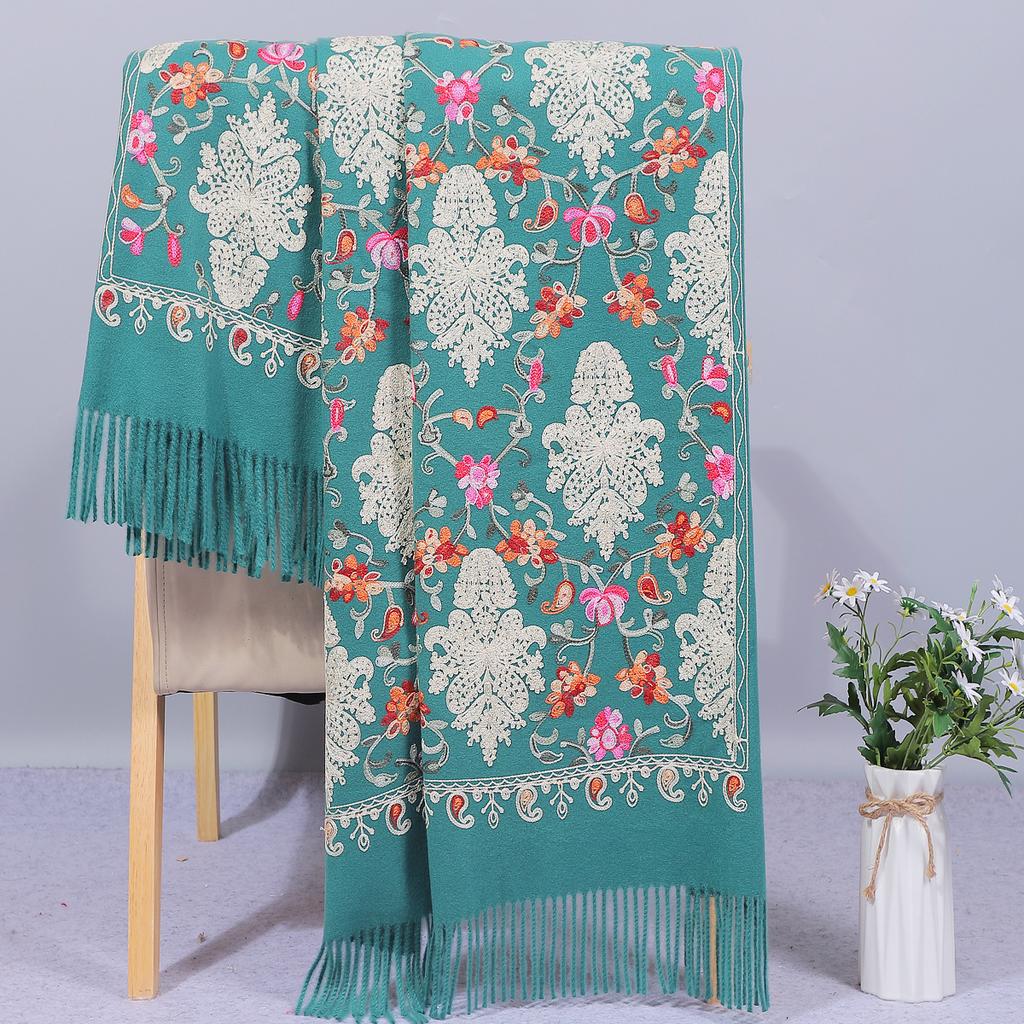 Autumn and Winter Red Scarf for Women, Spring and Autumn Embroidered Shawl, Gift for Mother, Wedding Dress, Cheongsam Outerwear, Wedding Banquet,