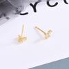 Sterling Silver Butterfly Zircon Earrings - Korean Style Fashion, Elegant and Trendy