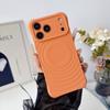 Liquid silicone ripple pattern magnetic mobile phone case Apple 17PROMAX protective case for iPhone16/15/14