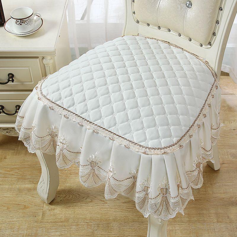 

Подушка для европейского обеденного стула Нескользящая Подушка для обеденного стола в обеденной комнате Подушка для стула Подушка для табурета Толстая Бытовая Подушка для обеденного стола и стула Ткань Dutch Nimi White 48*45cm