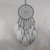 1Pcs White Simple Feather Handmade Jewelry Indian Dream Catcher Ornaments for Wedding Home Decoration Party Gifts Gifts for Friends