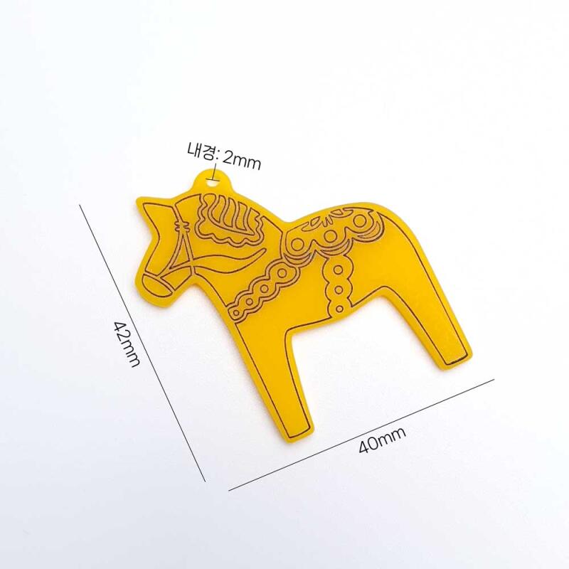 Dalahose Keychain Animal Horse Pendant Accessory Rich