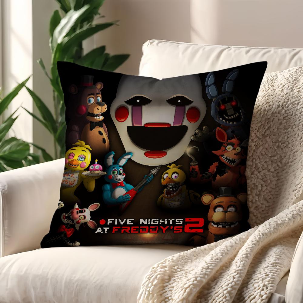 F-Fnaf F-Five-nights-At-FreddyS 2 Cushion Cover For Pillow Printing Sofa Decoration Home Car Room Shop Office Nordic Simplicity