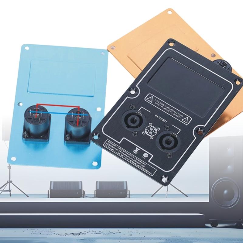 Aluminiumlegierung Lautsprecher-Rückverdrahtungskarte Lautsprecher-Anschlussplatte für Bühnenbeschallungssysteme und Subwoofer-Gehäuseanwendungen