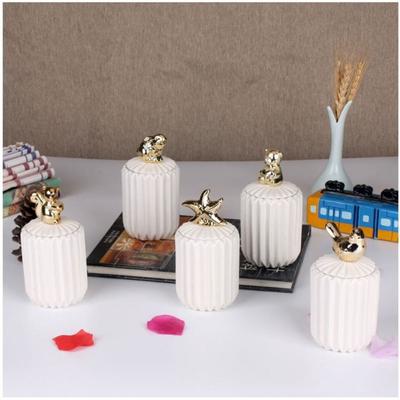 Nordic Small Animal With Lid Storage Box Toothpick Jar Toothpick Storage Jewerly Box