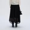 Elegant Women's French Mesh Layered Lace Skirt - New Spring Arrival, Mid-length with Wide Hem and Slimming Fluffy Design