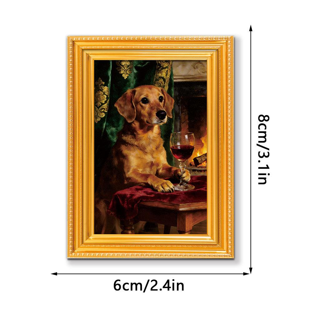 3D Wooden Photo Frame Poster Refrigerator Magnet - Creative and Quirky Decorative Magnet